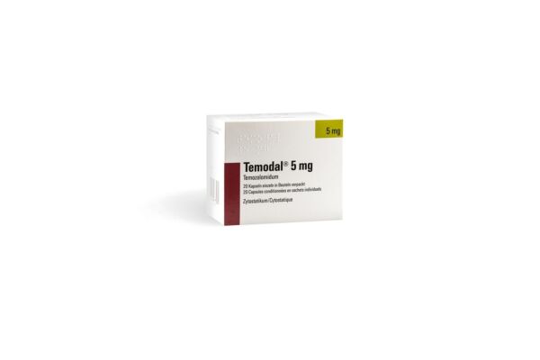 Temodal caps 5 mg sach 20 pce