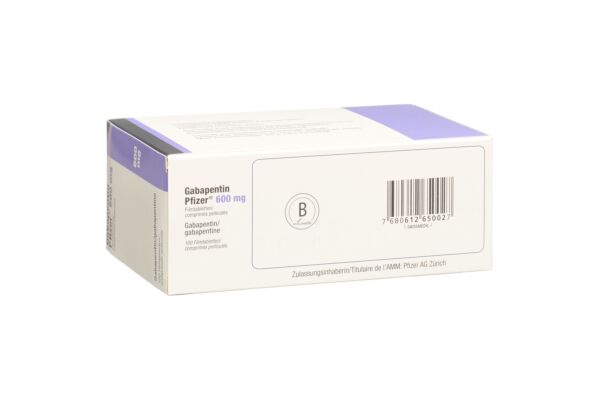 Gabapentin Pfizer Filmtabl 600 mg 100 Stk