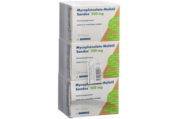 Mycophénolat-Mofétil Sandoz caps 250 mg 300 pce