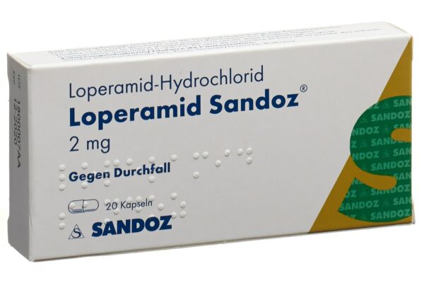 Lopéramide Sandoz caps 2 mg 60 pce