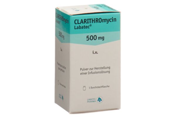 Clarithromycin Labatec Trockensub 500 mg zur Herstellung einer Infusionslösung i.v. Durchstf 10 ml
