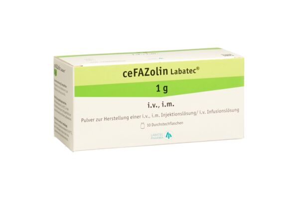 Céfazoline Labatec subst sèche 1 g flac 10 pce