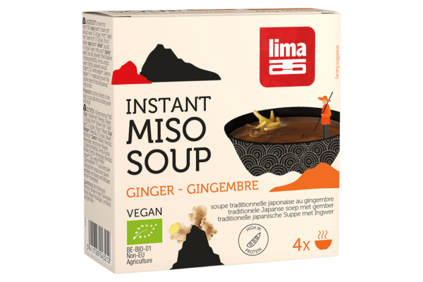 Lima Miso Suppe Instant Ingwer 4 x 15 g