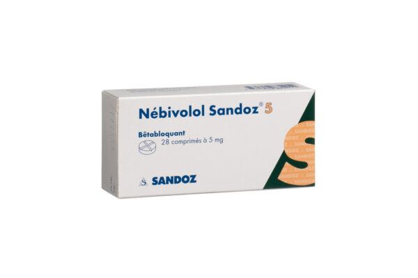 Nébivolol Sandoz cpr 5 mg 28 pce