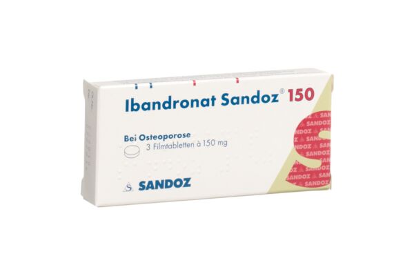 Ibandronate Sandoz cpr pell 150 mg 3 pce