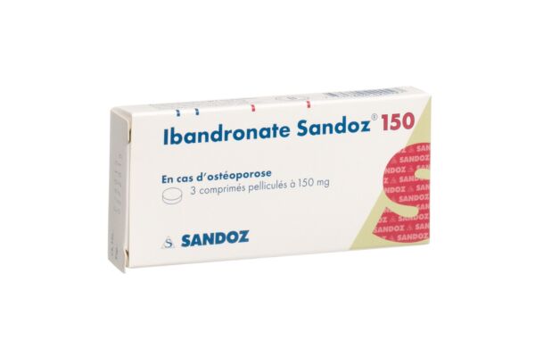 Ibandronate Sandoz cpr pell 150 mg 3 pce