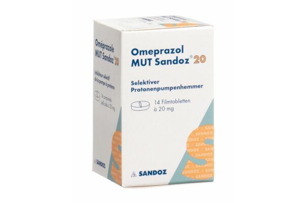 Oméprazole MUT Sandoz cpr pell 20 mg bte 14 pce