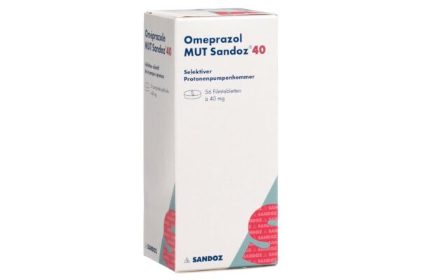 Omeprazol MUT Sandoz Filmtabl 40 mg Ds 56 Stk