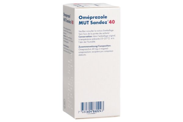 Omeprazol MUT Sandoz Filmtabl 40 mg Ds 56 Stk