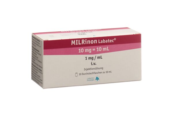 Milrinon Labatec sol inj 10 mg/10ml 10 flac 10 ml