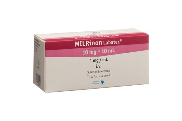 Milrinon Labatec sol inj 10 mg/10ml 10 flac 10 ml