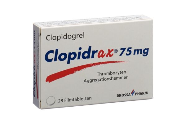 Clopidrax cpr pell 75 mg 28 pce