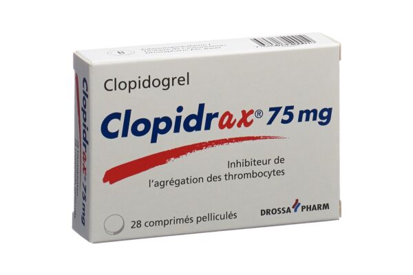 Clopidrax cpr pell 75 mg 28 pce