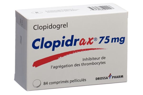 Clopidrax cpr pell 75 mg 84 pce