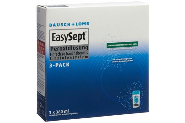 Bausch Lomb EasySept Peroxide solution 3 x 360 ml