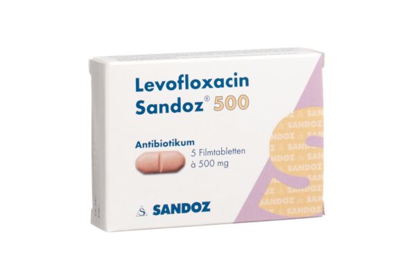 Lévofloxacine Sandoz cpr pell 500 mg 5 pce