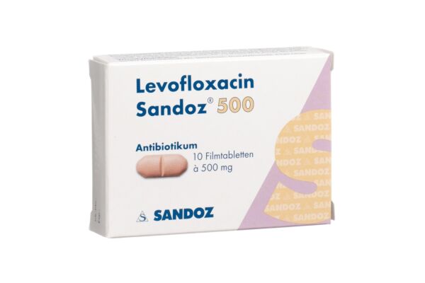 Lévofloxacine Sandoz cpr pell 500 mg 10 pce