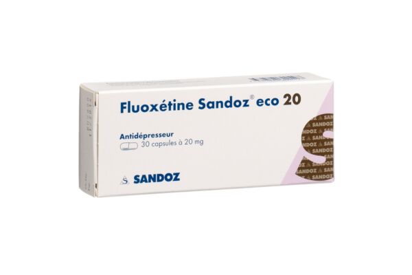 Fluoxétine Sandoz eco caps 20 mg 30 pce