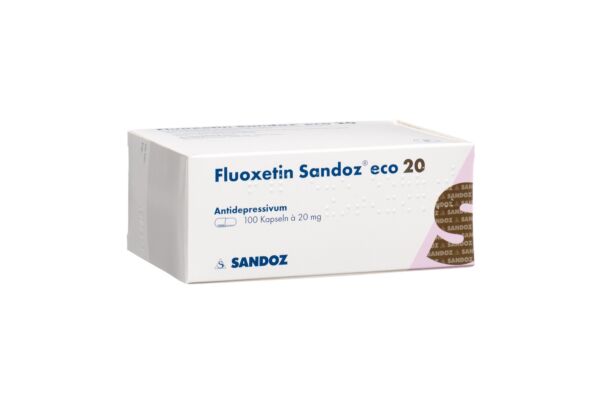 Fluoxétine Sandoz eco caps 20 mg 100 pce