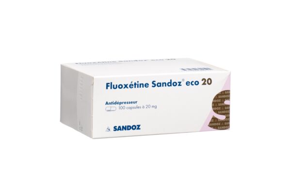 Fluoxétine Sandoz eco caps 20 mg 100 pce