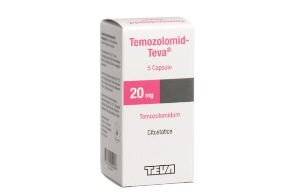 Temozolomid-Teva caps 20 mg fl 5 pce