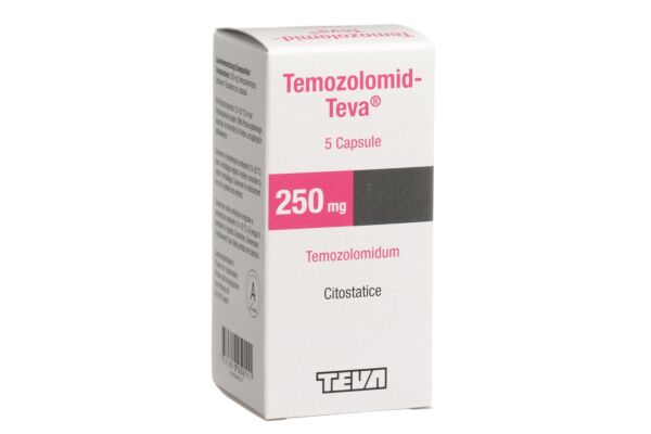 Temozolomid-Teva caps 250 mg fl 5 pce