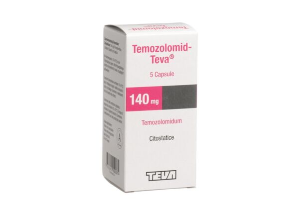 Temozolomid-Teva caps 140 mg fl 5 pce