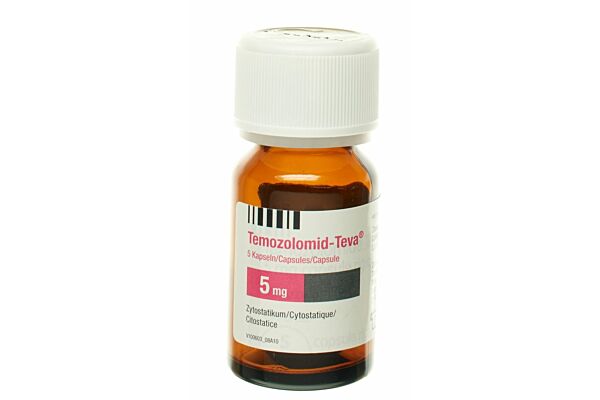 Temozolomid-Teva caps 5 mg fl 20 pce