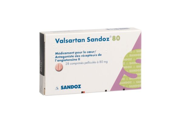 Valsartan Sandoz Filmtabl 80 mg 28 Stk