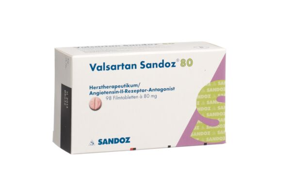 Valsartan Sandoz Filmtabl 80 mg 98 Stk