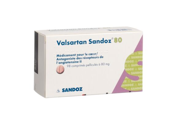 Valsartan Sandoz cpr pell 80 mg 98 pce
