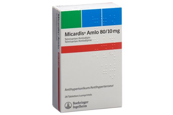 Micardis Amlo Tabl 80/10 mg 28 Stk
