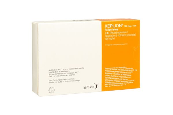 Xeplion susp inj 100 mg/ml ser pré 1 ml