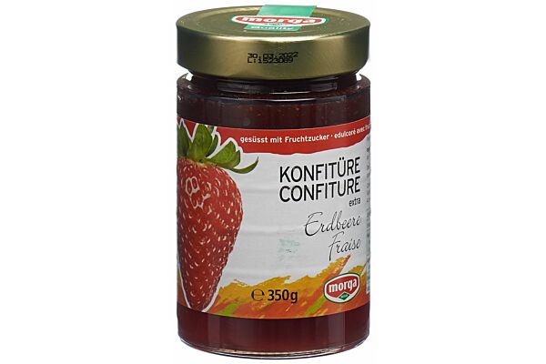 MORGA Konfitüre Erdbeer Fruchtz 350 g