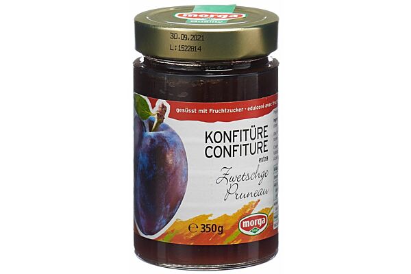 MORGA confiture prunes av fructose 350 g