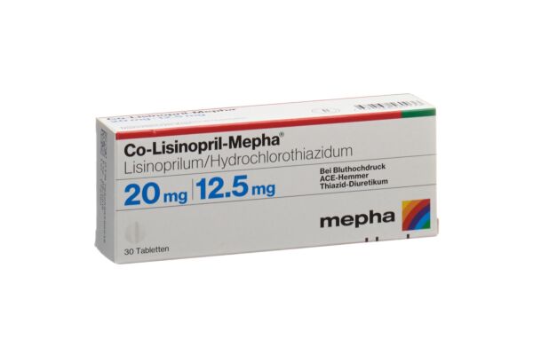 Co-Lisinopril-Mepha cpr 20/12.5 30 pce
