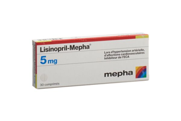 Lisinopril-Mepha Tabl 5 mg 30 Stk
