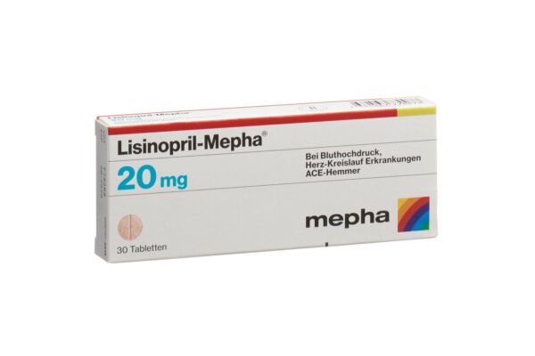 Lisinopril-Mepha cpr 20 mg 30 pce