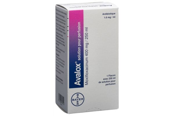 Avalox sol perf 400 mg/250ml fl 250 ml
