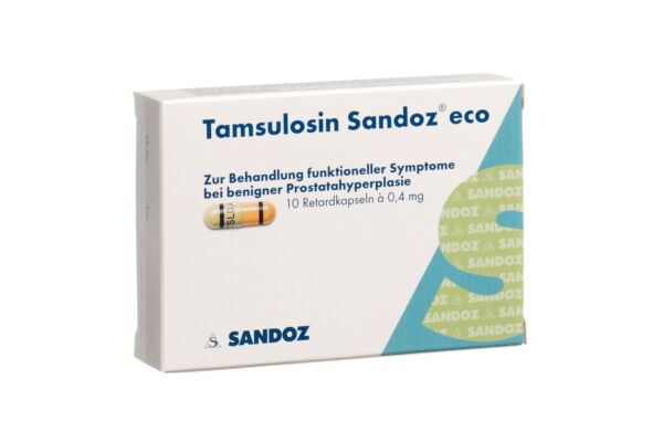 Tamsulosin Sandoz eco Ret Kaps 0.4 mg 10 Stk