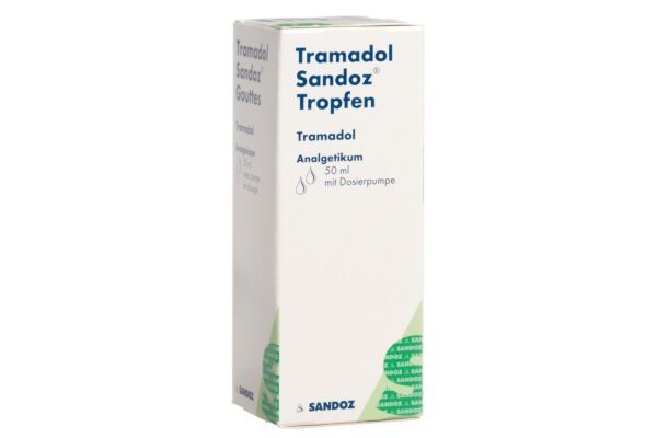 Tramadol Sandoz gouttes 100 mg/ml avec pompe de dosage fl 50 ml