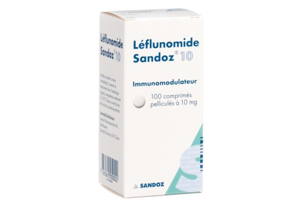 Léflunomide Sandoz cpr pell 10 mg bte 100 pce