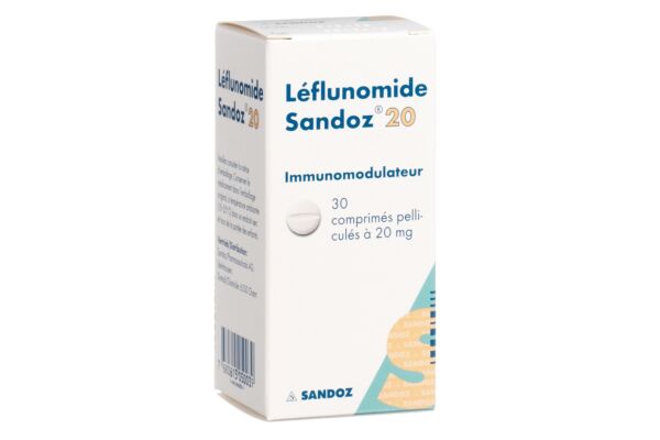 Leflunomid Sandoz Filmtabl 20 mg Ds 30 Stk