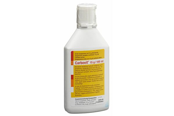 Carbovit susp 15 g/100ml orale fl 100 ml