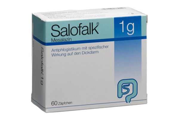 Salofalk supp 1 g 60 pce