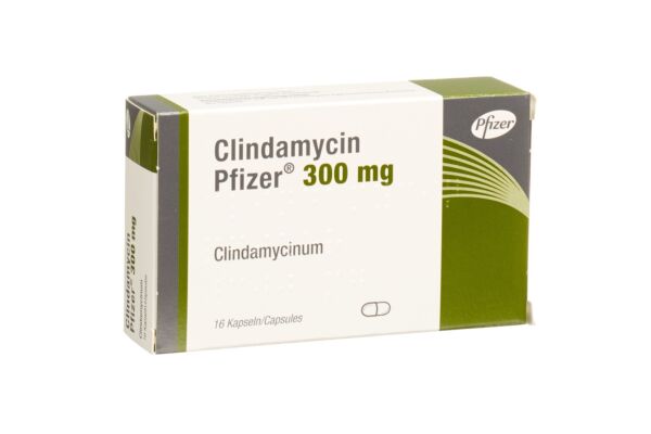 Clindamycin Pfizer caps 300 mg 16 pce
