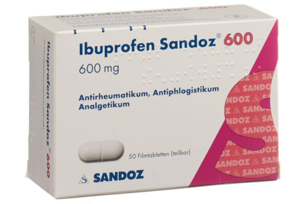 Ibuprofen Sandoz Filmtabl 600 mg 100 Stk