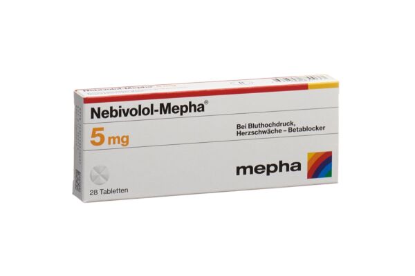 Nebivolol-Mepha Tabl 5 mg 28 Stk