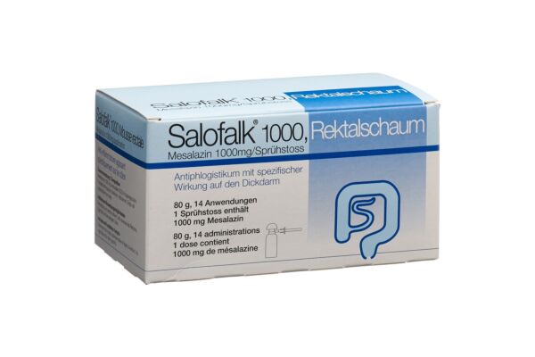 Salofalk mousse rect 1000 mg fl 80 g