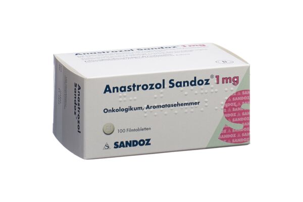 Anastrozol Sandoz Filmtabl 1 mg 100 Stk